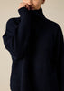Sonya Hopkins pure cashmere oversized turtleneck in ink