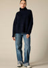 Sonya Hopkins pure cashmere oversized turtleneck in ink