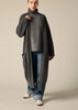 Sonya Hopkins pure cashmere maxi duster long cardigan in Charcoal Grey