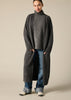 Sonya Hopkins pure cashmere maxi duster long cardigan in Charcoal Grey