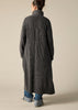 Sonya Hopkins pure cashmere maxi duster long cardigan in Charcoal Grey