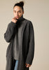 Sonya Hopkins pure cashmere maxi duster long cardigan in Charcoal Grey