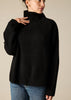 Sonya Hopkins 100% cashmere oversized Sunday knit turtleneck in black