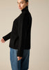 Sonya Hopkins 100% cashmere oversized Sunday knit turtleneck in black