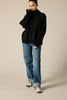 Sonya Hopkins 100% cashmere oversized Sunday knit turtleneck in black