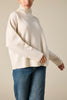 Sonya Hopkins pure cashmere oversized knit turtleneck in winter white