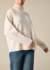 Sonya Hopkins pure cashmere oversized knit turtleneck in winter white
