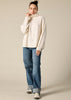 Sonya Hopkins pure cashmere oversized knit turtleneck in winter white