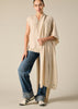 Sonya hopkins 100% pure cashmere wrap in pale marle beige