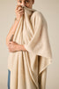 Sonya hopkins 100% pure cashmere wrap in pale marle beige