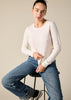 Sonya Hopkins 100% cashmere crew neck in the winter white