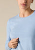 Sonya Hopkins 100% cashmere crew neck in the baby blue