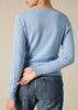 Sonya Hopkins 100% cashmere crew neck in the baby blue