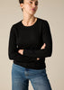Sonya Hopkins 100% cashmere crew neck in the black