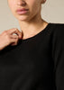 Sonya Hopkins 100% cashmere crew neck in the black