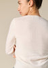 Sonya Hopkins 100% cashmere crew neck in the winter white