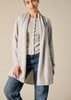 Sonya Hopkins Cashmere Nina Long Slit Side Cardigan Pale Marle Grey