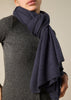 Sonya Hopkins pure cashmere scarf in ocean blue