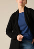 Sonya Hopkins 100% cashmere Nina long line cardigan in black