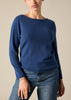 Sonya Hopkins pure cashmere bateau neck in prussian blue