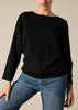 Sonya Hopkins pure cashmere bateau neck in black