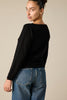 Sonya Hopkins pure cashmere bateau neck in black