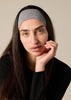 Sonya Hopkins 100% pure cashmere headband in charcoal grey