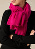 Sonya Hopkins pure cashmere scarf in magenta
