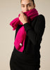 Sonya Hopkins pure cashmere scarf in magenta