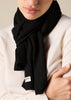 Sonya Hopkins pure featherlight cashmere scarf in black