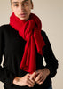 Sonya Hopkins pure cashmere scarf in red