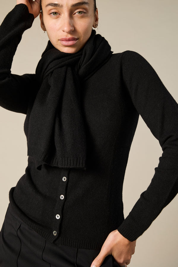 Sonya Hopkins 100% Pure Cashmere scarf in black