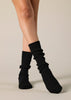 Sonya Hopkins pure cashmere fine rib socks in black