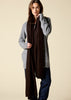 Sonya Hopkins 100% cashmere wrap in dark chocolate brown