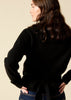 Sonya Hopkins 100% cashmere ballet wrap cardigan in black