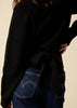 Sonya Hopkins 100% cashmere ballet wrap cardigan in black