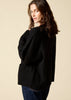 Sonya Hopkins 100% cashmere oversized Ruby cardigan in black