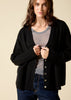 Sonya Hopkins 100% cashmere oversized Ruby cardigan in black