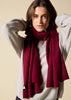 100% Cashmere Scarf in Burgundy - sonyahopkins.com