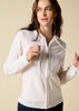 Sonya Hopkins women's 100% pure cashmere hoody in winter white