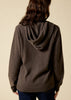 Sonya Hopkins 100% pure cashmere Hoody in Woodland Brown