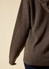 Sonya Hopkins 100% pure cashmere Hoody in Woodland Brown