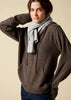 Sonya Hopkins 100% pure cashmere Hoody in Woodland Brown