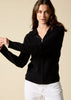 Sonya Hopkins 100% pure cashmere women's hoody in black