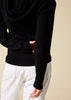 Sonya Hopkins 100% pure cashmere women's hoody in black