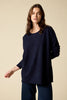 Sonya Hopkins 100% pure cashmere oversized knit in dark ink navy