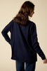 Sonya Hopkins 100% pure cashmere oversized knit in dark ink navy