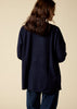 Sonya Hopkins 100% pure cashmere oversized knit in dark ink navy