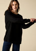 Sonya Hopkins 100% pure cashmere oversized knit in black