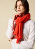 100% cashmere scarf in bright orange - sonyahopkins.com